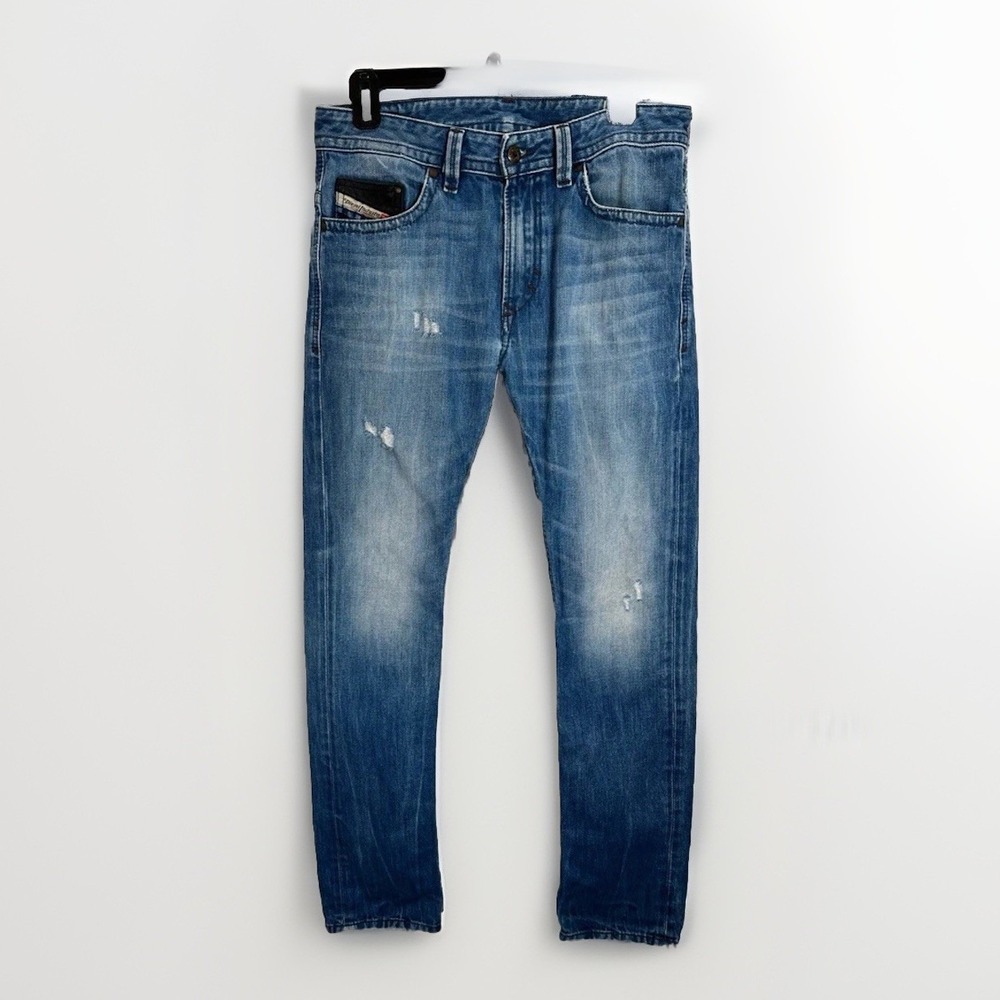 DIESEL THAVAR JEANS Men's Slim Skinny Distressed Denim Size 28 x 30
